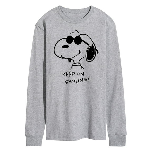 Peanuts - Cool Joe Keep On Smiling - Men's Long Sleeve T-Shirt