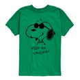 thumbnail image 1 of Peanuts - Cool Joe Keep On Smiling - Youth Short Sleeve Tee, 1 of 6