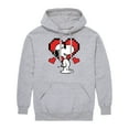 thumbnail image 1 of Peanuts - Cool Snoopy Pixel Hearts - Men's Pullover Hoodie, 1 of 6