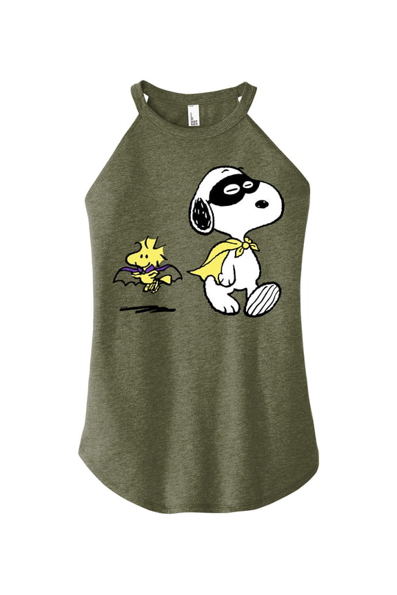 - Costume Snoop Art - Juniors High Neck Tank Top