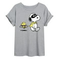 thumbnail image 1 of Peanuts - Costume Snoop Art - Juniors Ideal Flowy Muscle T-Shirt, 1 of 5