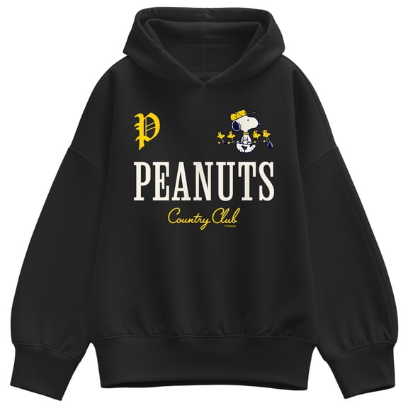 Peanuts - Country Club - Women's Oversized Fleece Hoodie Sweatshirt