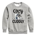 thumbnail image 1 of Peanuts - Snoopy and Linus Cozy And Cuddly - Toddler And Youth Crewneck Fleece Sweatshirt, 1 of 6
