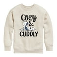 thumbnail image 1 of Peanuts - Snoopy and Linus Cozy And Cuddly - Toddler And Youth Crewneck Fleece Sweatshirt, 1 of 6