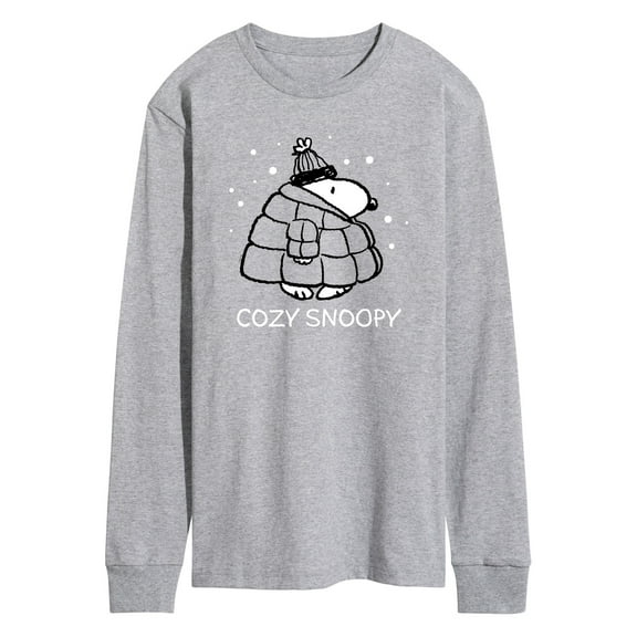 Peanuts - Cozy Snoopy - Men's Long Sleeve T-Shirt