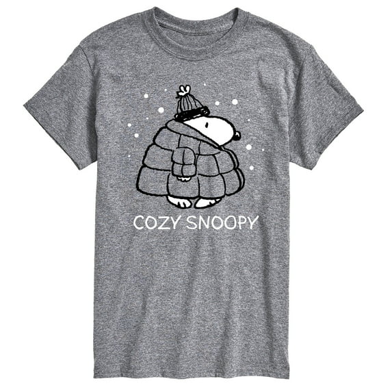 Peanuts - Cozy Snoopy - Men's Short Sleeve Graphic T-Shirt