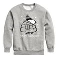 thumbnail image 1 of Peanuts - Cozy Snoopy - Toddler & Youth Crewneck Fleece Sweatshirt, 1 of 6