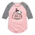 thumbnail image 1 of Peanuts - Cozy Snoopy - Toddler & Youth Girls Raglan Graphic T-Shirt, 1 of 6