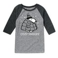 thumbnail image 1 of Peanuts - Cozy Snoopy - Toddler & Youth Raglan Graphic T-Shirt, 1 of 6