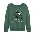 thumbnail image 1 of Peanuts - Cozy Snoopy - Women's Lightweight French Terry Long Sleeve Shirt, 1 of 6