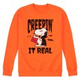 thumbnail image 1 of Peanuts - Creepin It Real - Men's Crew Neck Fleece Pullover, 1 of 6