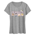 thumbnail image 1 of Peanuts - Crew Blocks - Women's Short Sleeve Graphic T-Shirt, 1 of 5