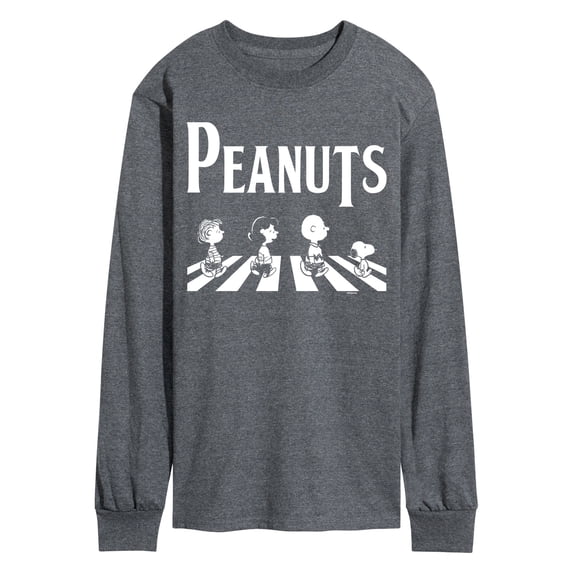 Peanuts - Crosswalk- Men's Long Sleeve Graphic T-Shirt Long Sleeve Graphic T-Shirt
