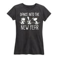 thumbnail image 1 of Peanuts - Dance Into The New Year - Women's Short Sleeve Graphic T-Shirt, 1 of 6
