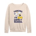 thumbnail image 1 of Peanuts - Dancing For 100 Days Of School - Women's Lightweight French Terry Long Sleeve Shirt, 1 of 6
