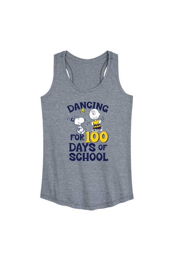 - Dancing For 100 Days Of School - Women's Racerback Tank Top