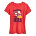 thumbnail image 1 of Peanuts - Dancing For 100 Days Of School - Women's Short Sleeve Graphic T-Shirt, 1 of 6