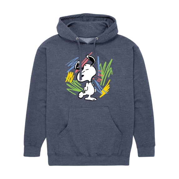 Peanuts - Dancing Snoopy Scribbles - Men's Pullover Hoodie