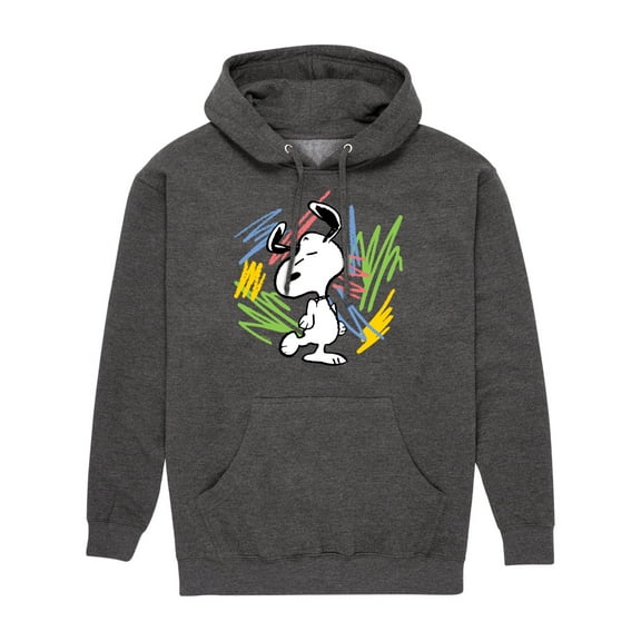 Peanuts - Dancing Snoopy Scribbles - Men's Pullover Hoodie