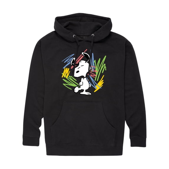 Peanuts - Dancing Snoopy Scribbles - Men's Pullover Hoodie