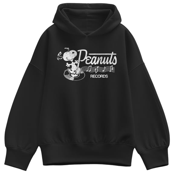 Peanuts - Dancing Snoopy - Women's Oversized Fleece Hoodie Sweatshirt