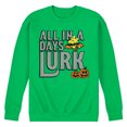 thumbnail image 1 of Peanuts - Days Lurk Art - Men's Crew Neck Fleece Pullover, 1 of 1