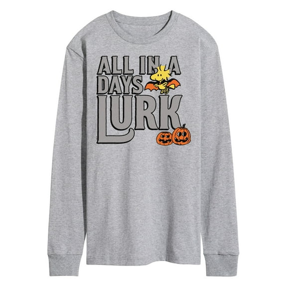 Peanuts - Days Lurk Art - Men's Long Sleeve T-Shirt