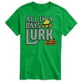 thumbnail image 1 of Peanuts - Days Lurk Art - Men's Short Sleeve Graphic T-Shirt, 1 of 5