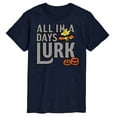 thumbnail image 1 of Peanuts - Days Lurk Art - Men's Short Sleeve Graphic T-Shirt, 1 of 5