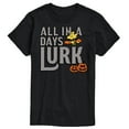 thumbnail image 1 of Peanuts - Days Lurk Art - Men's Short Sleeve Graphic T-Shirt, 1 of 5