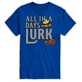 thumbnail image 1 of Peanuts - Days Lurk Art - Men's Short Sleeve Graphic T-Shirt, 1 of 5