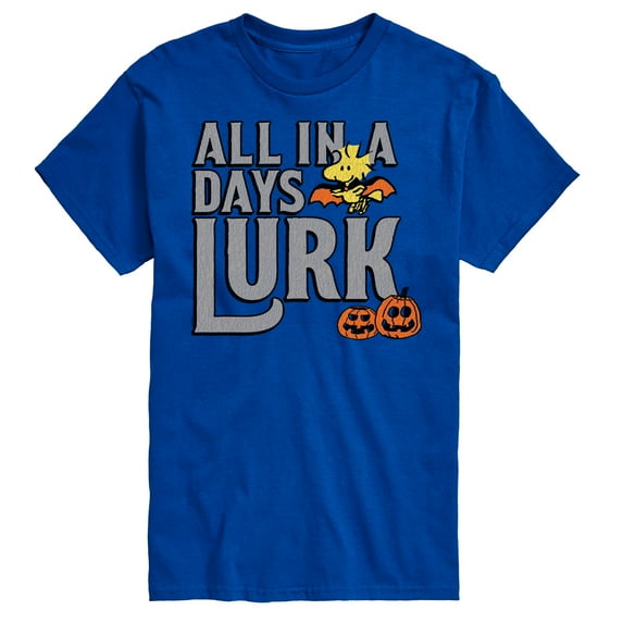 Peanuts - Days Lurk Art - Men's Short Sleeve Graphic T-Shirt