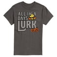 thumbnail image 1 of Peanuts - Days Lurk Art - Men's Short Sleeve Graphic T-Shirt, 1 of 5