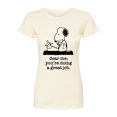 thumbnail image 1 of Peanuts - Dear Me Doing Great Job - Juniors Fitted Graphic T-Shirt, 1 of 1
