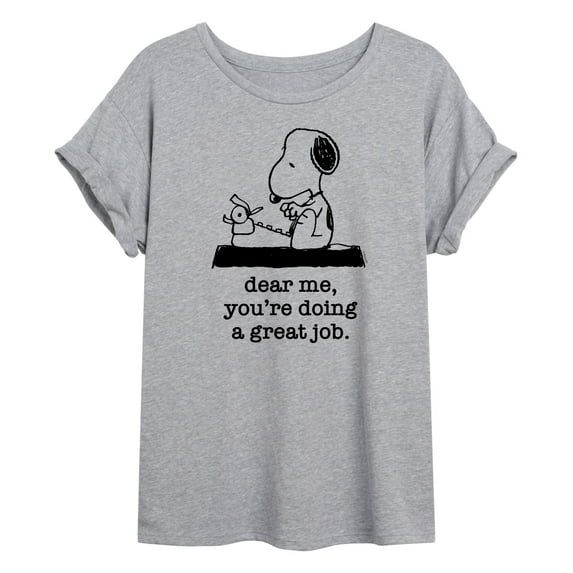 Peanuts - Dear Me Doing Great Job - Women's Oversized T-Shirt
