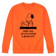 thumbnail image 1 of Peanuts - Dear Me Doing Great Job - Men's Crew Neck Fleece Pullover, 1 of 7