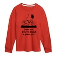thumbnail image 1 of Peanuts - Dear Me Doing Great Job - Toddler & Youth Long Sleeve Graphic T-Shirt, 1 of 6
