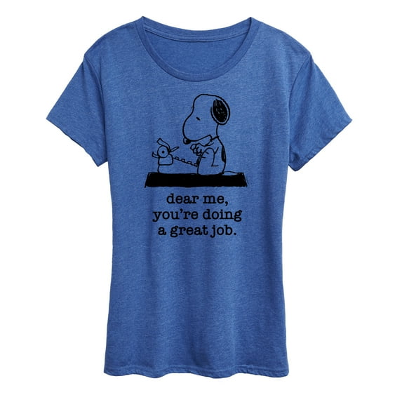 Peanuts - Dear Me Doing Great Job - Women's Short Sleeve Graphic T-Shirt