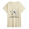 thumbnail image 1 of Peanuts - Dec Snoopy Woodstock Snowfall - Women's Short Sleeve Graphic T-Shirt, 1 of 5