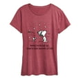 thumbnail image 1 of Peanuts - Dec Snoopy Woodstock Snowfall - Women's Short Sleeve Graphic T-Shirt, 1 of 5