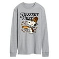thumbnail image 1 of Peanuts - Dessert First Snoopy - Men's Long Sleeve Graphic T-Shirt, 1 of 5