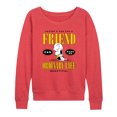 thumbnail image 1 of Peanuts - Dog Friend Make Ordinary Life Beautiful - Women's Lightweight French Terry Pullover, 1 of 5