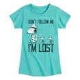 thumbnail image 1 of Peanuts - Don't Follow Me - Toddler And Youth Girls Short Sleeve Graphic T-Shirt, 1 of 6
