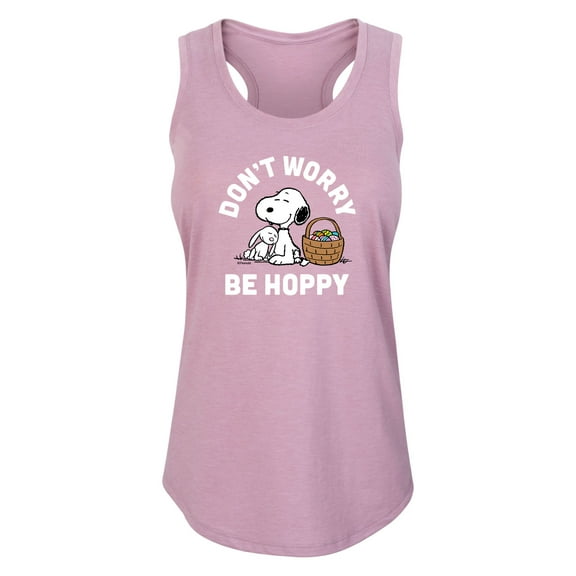 Peanuts - Don't Worry Hoppy - Women's Racerback Tank Top