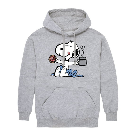 Peanuts - Donut Coffee Snoopy -Men's Pullover Hoodie