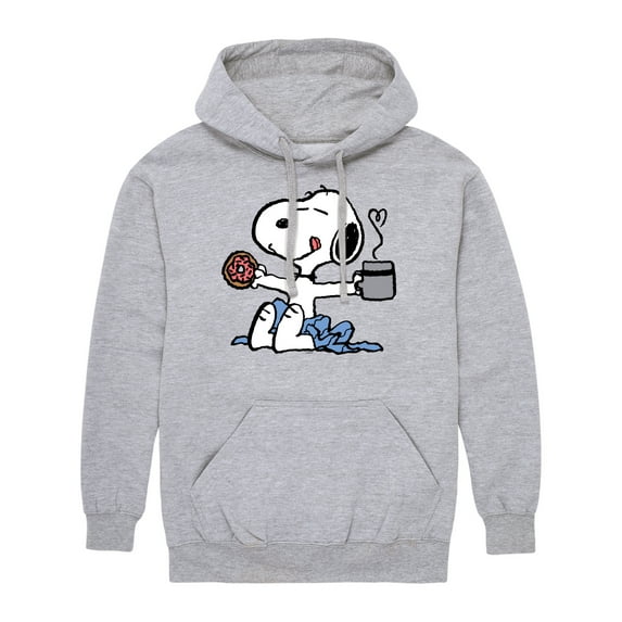Peanuts - Donut Coffee Snoopy -Men's Pullover Hoodie