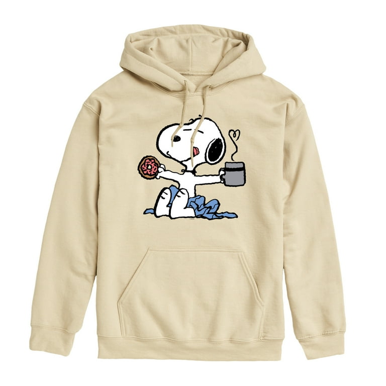 Peanuts - Donut Coffee Snoopy -Men's Pullover Hoodie