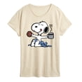 thumbnail image 1 of Peanuts - Donut Coffee Snoopy - Women's Short Sleeve Graphic T-Shirt, 1 of 5
