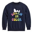 thumbnail image 1 of Peanuts - Dream In Color - Toddler & Youth Crewneck Fleece Sweatshirt, 1 of 6