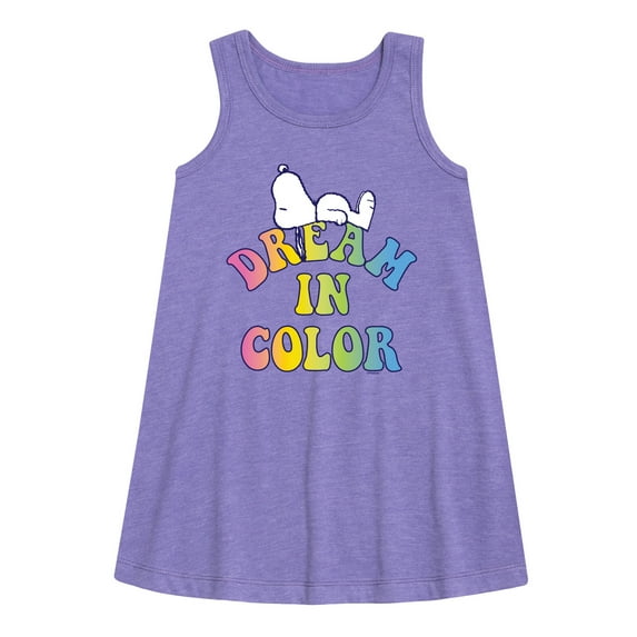 Peanuts - Dream In Color - Toddler & Youth Girls A-line Dress